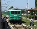 Regiotrans-Triebwagen der SNCF-Baureihe X 4300 in Dumbrăveni, 2011