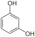 Strukturformel von Resorcin