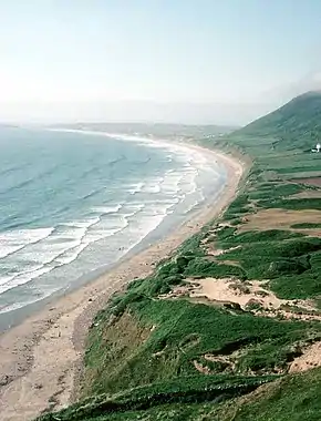 Rhossili Strand an der Gower-Halbinsel