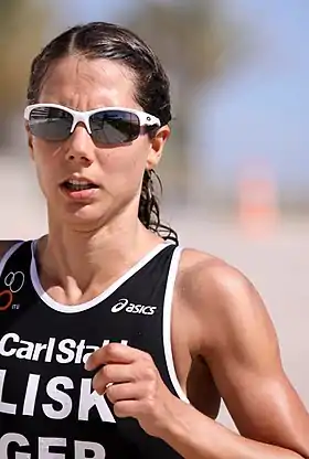 Ricarda Lisk beim Europacup-Triathlon in Quarteira, 2011