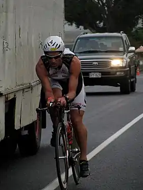 Richard Ussher beim Ironman New Zealand, 2009