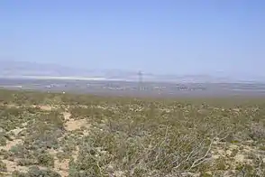 Blick auf Ridgecrest im Indian Wells Valley