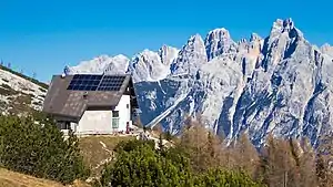 Rifugio Venezia mit Cristallogruppe