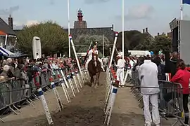 Ringreiten auf dem Markt