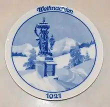 Entwurf für den Rosenthal-Weihnachtsteller; 1921