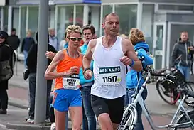 Conny Berchtold beim Marathon in 2014.