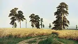 Iwan Schischkins Gemälde Der Roggen zeigt die Waldsteppe in der zentralen Schwarzerde-Region