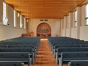 Kirchenraum im Obergeschoss