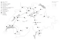 1933: Fertigstellung weiterer 66- und 33-kV-Leitungen, die der Energieversorgung in Randgebieten des Netzes dienen