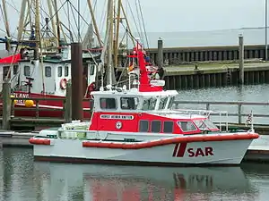 Die HORST HEINER KNETEN am Anleger im Hafen von Hörnum