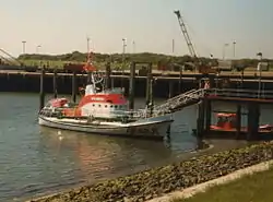 Die HANS LÜKEN noch in Langeoog