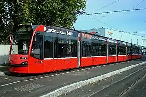 Verlängerter Combino am Guisanplatz