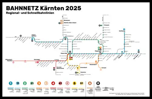 mögliches Regional- und S-Bahn-System in Kärnten ab ca. 2025