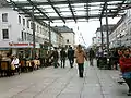 Blick von der Französischen Straße in Richtung des Großen Marktes und des Deutschen Tores 2007