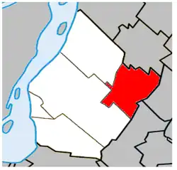 Lage in der Agglomeration Longueuil