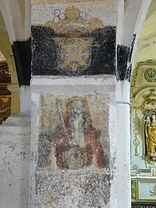 Trauerband im Kircheninneren von Saint-Étienne