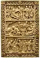 Szenen aus der Legende des Hl. Remigius. Spätkarolingische Elfenbeintafel, wohl von einem Buchdeckel. Reims, 9. Jahrhundert, Amiens, Museum der Picardie.