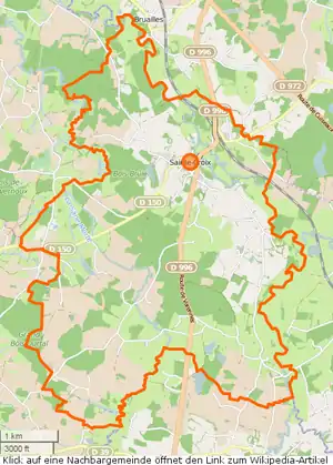 Sainte-Croix-en-Bresse mit seinen Nachbarorten