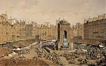 1850: Marktplatz Saints-Innocents in Paris