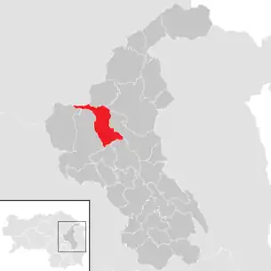 Lage der Gemeinde Sankt Kathrein am Offenegg im Bezirk Weiz (anklickbare Karte)