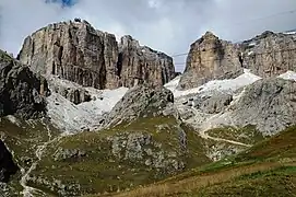 Blick auf die Sella-Gruppe