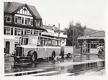 Linienbus in Altstätten Bahnhof-Stadt (1984)