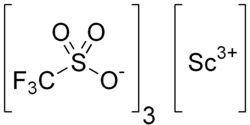 Strukturformel von Scandiumtriflat