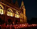 Zapfenstreich vor dem Neuen Rathaus