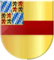 Wappen van Beieren-Schagen (roter Bastardfaden auf Gold, oben links Straubing-Holland)