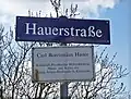 Straßenschild in Dresden-Klotzsche