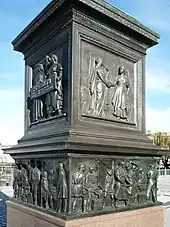 Sockelreliefs am Denkmal Beuth