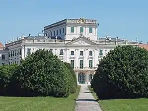 Parkseite von Schloss Esterházy