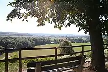 Blick von Schloss Goseck auf das Saaletal