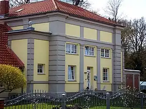 Erhaltener Pavillon, heute Wohnhaus