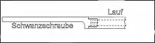 Funktionsschema der Schwanzschraube