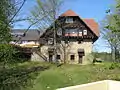 Blick auf das um 1905 errichtete Schweizerhaus