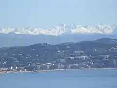 Seealpen mit Mittelmeer bei Antibes