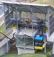 Talstation der Seilbahn Unterstell am Sonnenberg in Naturns