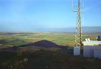 Der Schatten des Steptoe Butte vom Hochplateau aus