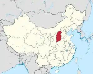 Lage von Shānxī Shěng in China