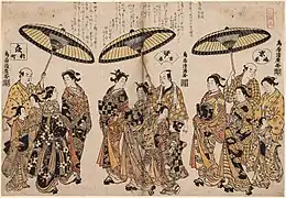 Fünfergruppen aus Kyōto, Edo, Ōsaka