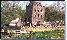 Miniaturisierte Rekonstruktion der Sibetsburg im Störtebeker Park in Wilhelmshaven