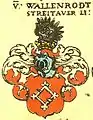 Wappen der Linie der Wallenrode zu Streitau