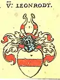 Das Wappen der Familie Leonrodt in Siebmachers Wappenbuch