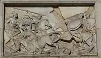 Relief, Südseite rechts