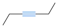 Hex-3-in hat eine innere Kohlenstoff-Kohlenstoff-Dreifachbindung