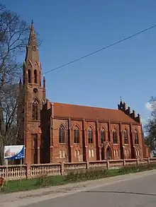 Die evangelische Kirche in Heinrichswalde (Slawsk) im Jahre 2011