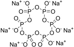 Strukturformel von Natriumhexametaphosphat