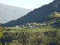 Sompriezzo, im Hintergrund die südlichen Ausläufer des Monte Baldo