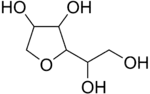 Chemical structure of sorbitan